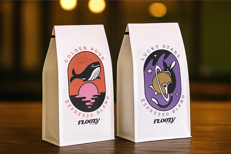 Cover image for Floozy Coffee Roasters - Espresso Bag Label Design