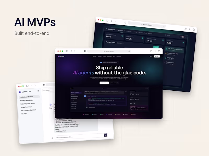 Cover image for SaaS MVP on Next.js with AI features, in 4 weeks