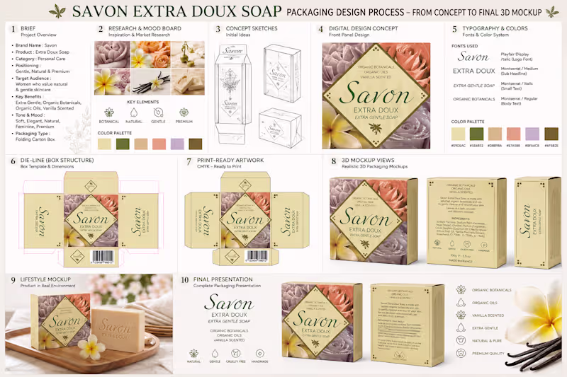 Cover image for Luxury Organic Soap Packaging Design