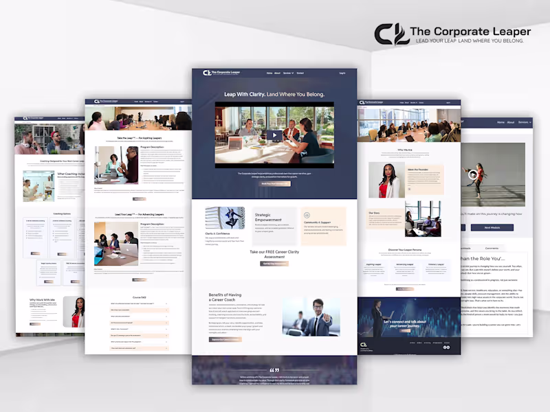 Cover image for Custom Kajabi Platform for The Corporate Leaper
