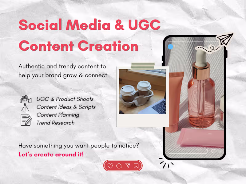 Cover image for Social Media & UGC Content Creation