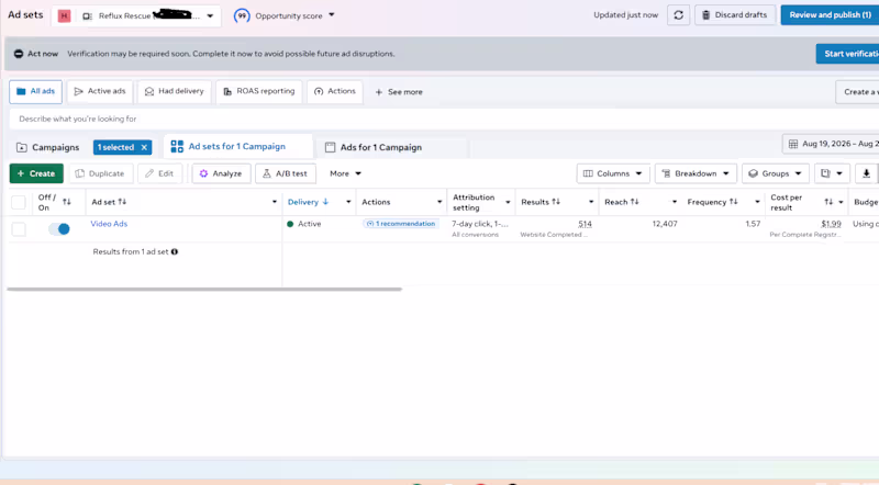 Cover image for Built and managed Meta ad