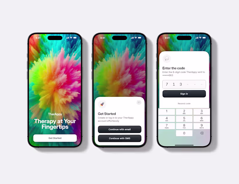 Cover image for Hi-Fi Prototype for Therapist Practice Manager App