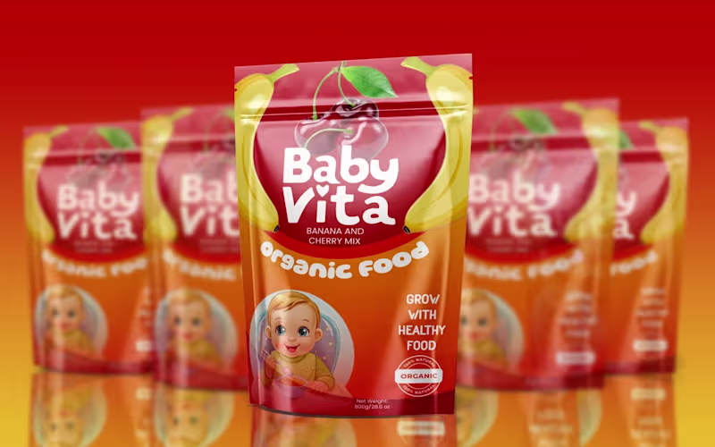 Cover image for Pouch Bag Packaging Design
Designed a