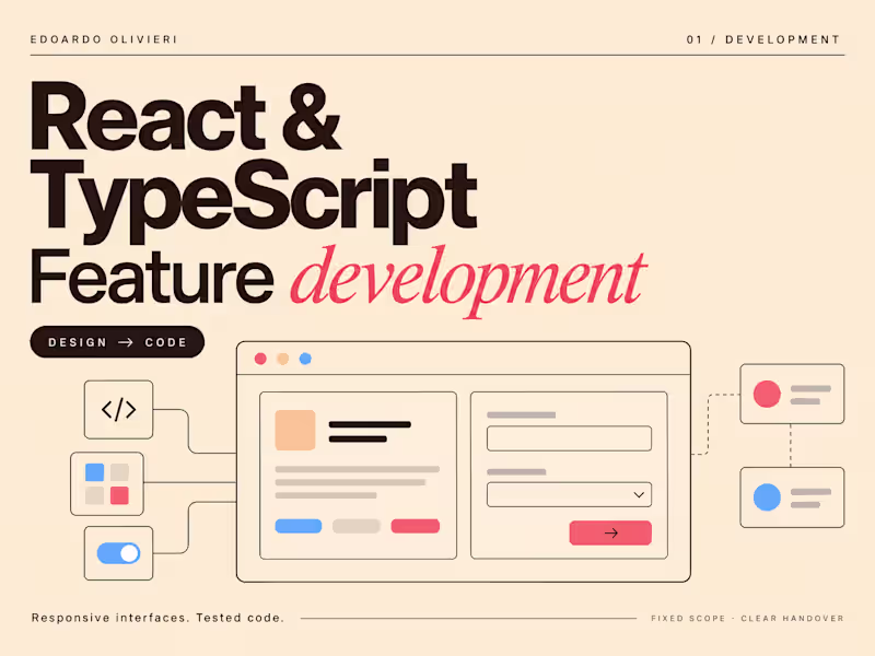 Cover image for React & TypeScript Feature Development