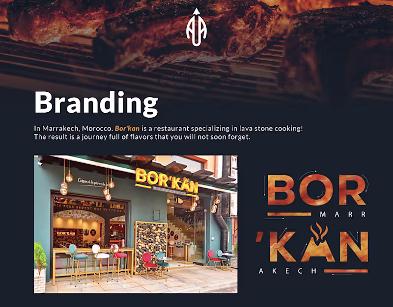 Cover image for BOR'KAN Restaurant - Marrakech on Behance