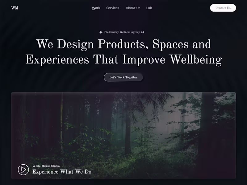 Cover image for White Mirror Studio - Website design and Webflow Development