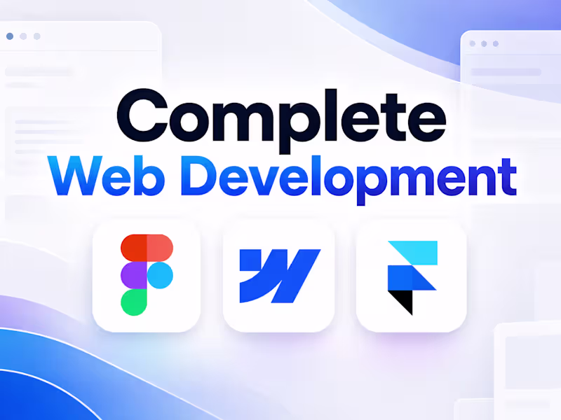 Cover image for Web design and development- start to finish