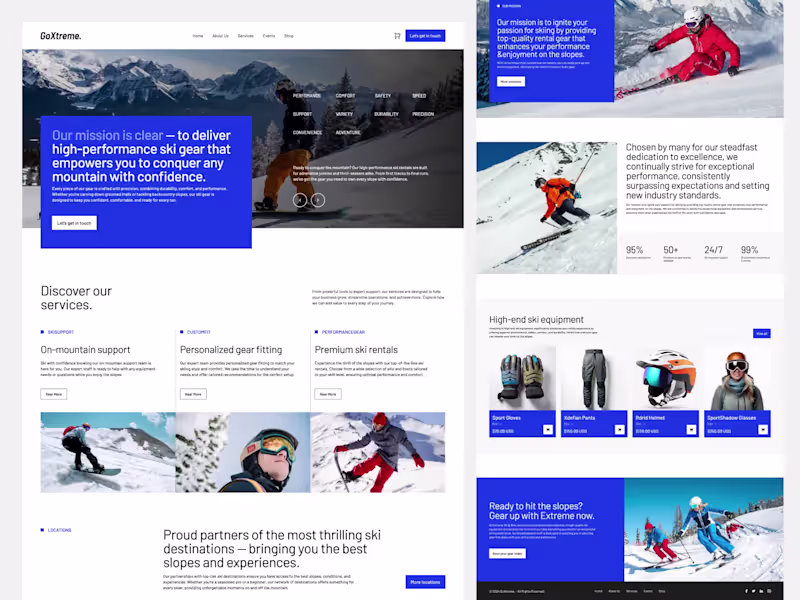 Cover image for Sports Gear- E Commerce Landing Page