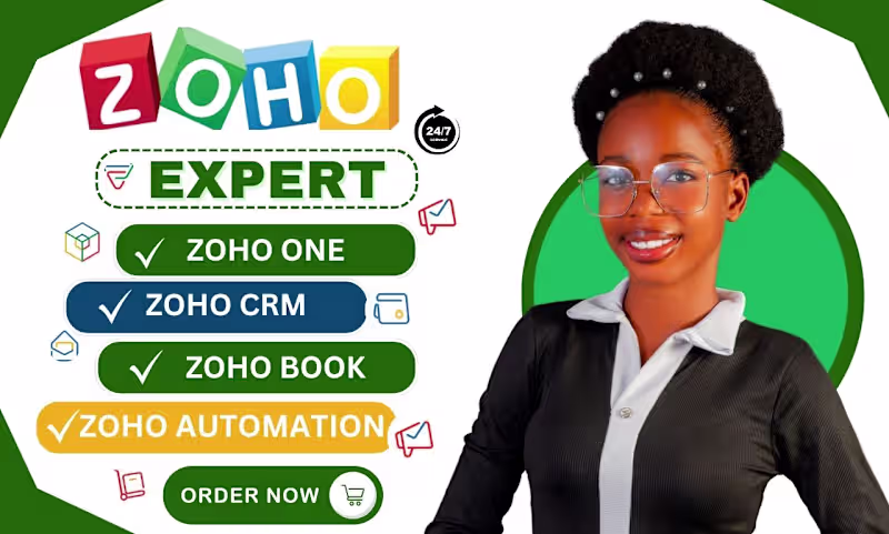 Cover image for Zoho CRM Setup & Automation