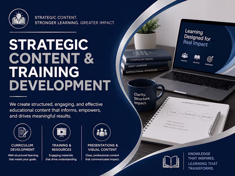 Cover image for Strategic Content & Training Development