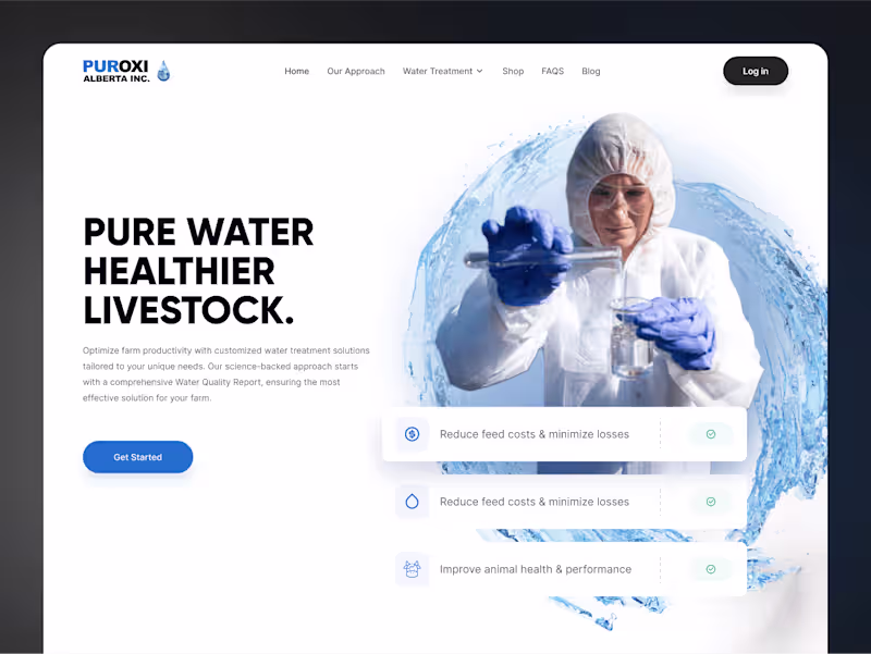 Cover image for Puroxi – Landing Page Variations