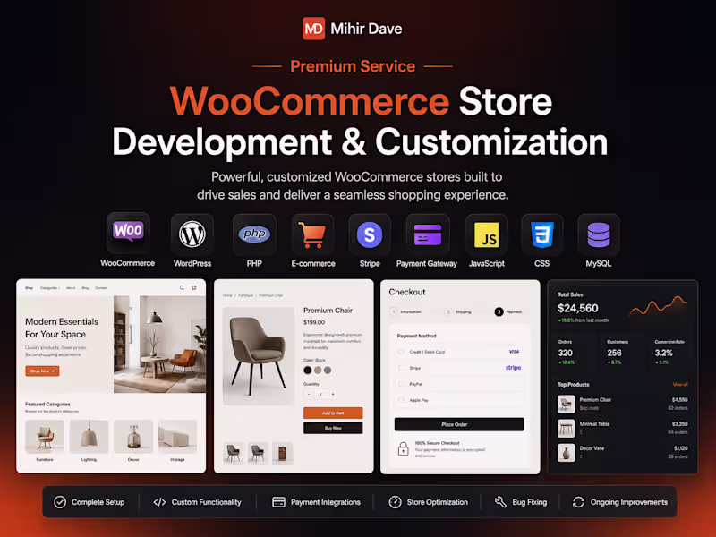 Cover image for WooCommerce Store Development & Customization