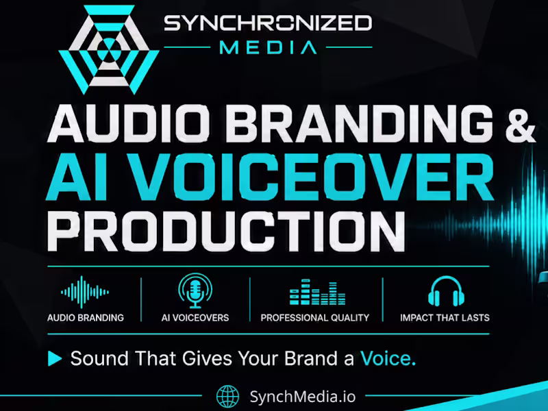 Cover image for Audio Branding & AI Voiceover Production