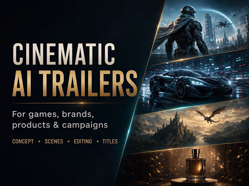 Cover image for Cinematic AI Trailer for Games, Brands or Campaigns