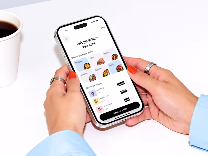 Cover image for AI Taste Preference & Food Matching – Mobile App
