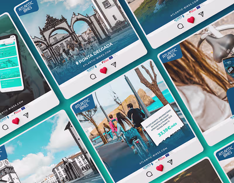 Cover image for SOCIAL MEDIA POSTS - ATLANTIC BIKES :: Behance