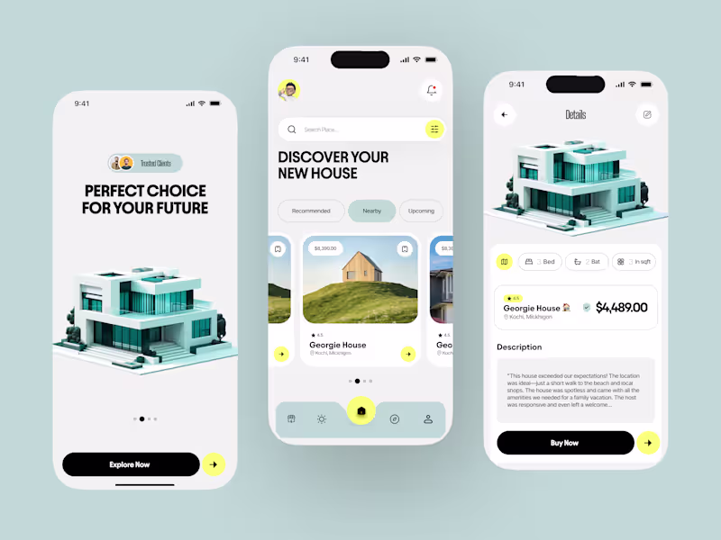 Cover image for Property Finder App UI
Designed a