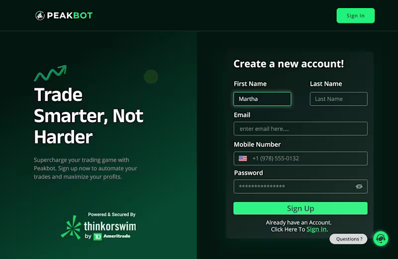 Cover image for Elevating UX/UI for PeakBot