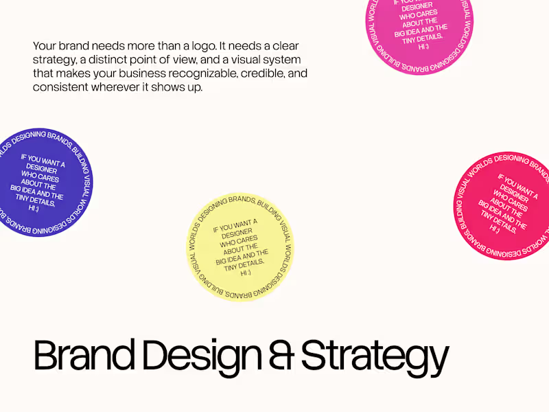 Cover image for Brand Design & Strategy