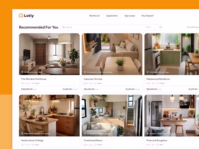Cover image for Lotly: AI Tenant Screening UX for PropTech