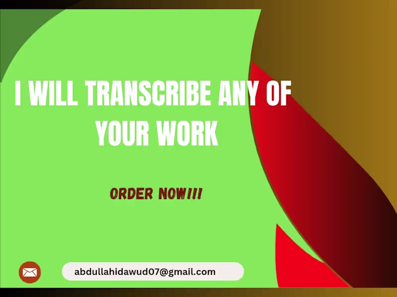 Cover image for Transcriber