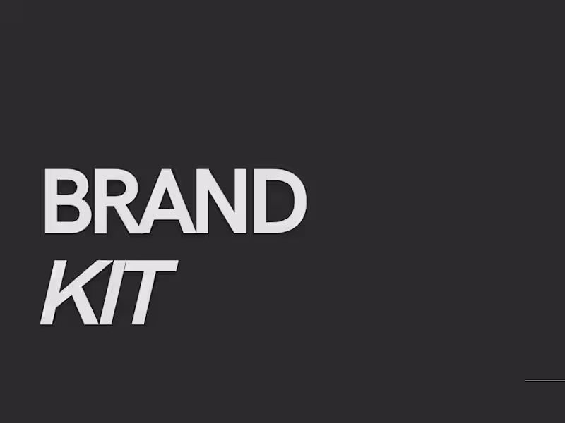 Cover image for Comprehensive Brand Kit Development 