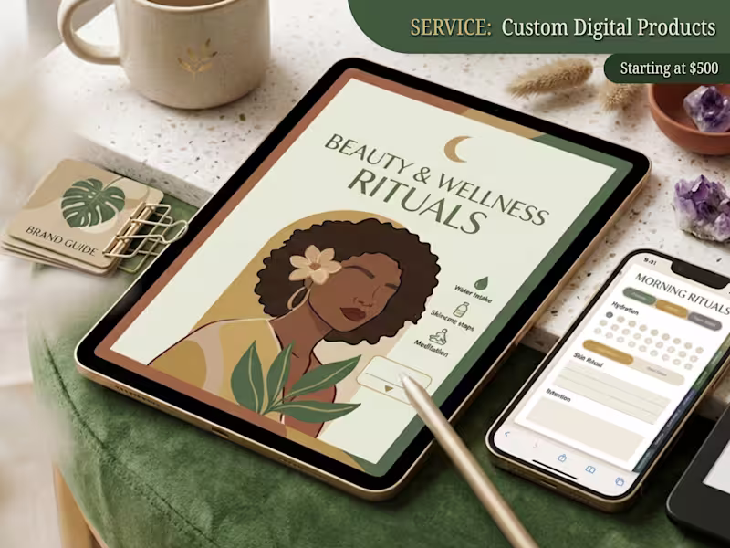 Cover image for Digital Product & Interactive Planner Design