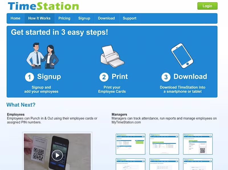 Cover image for TimeStation - Employee Attendance & Time Tracking System