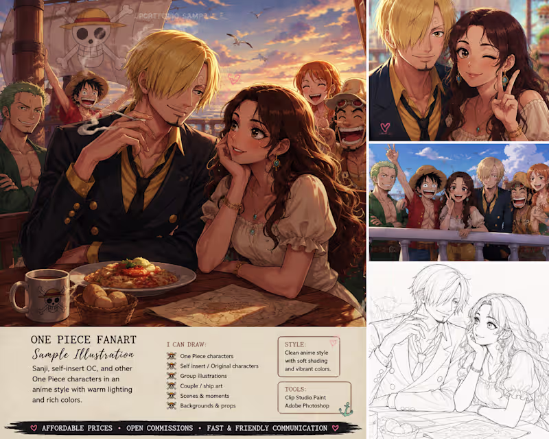 Cover image for One Piece Fan Art &