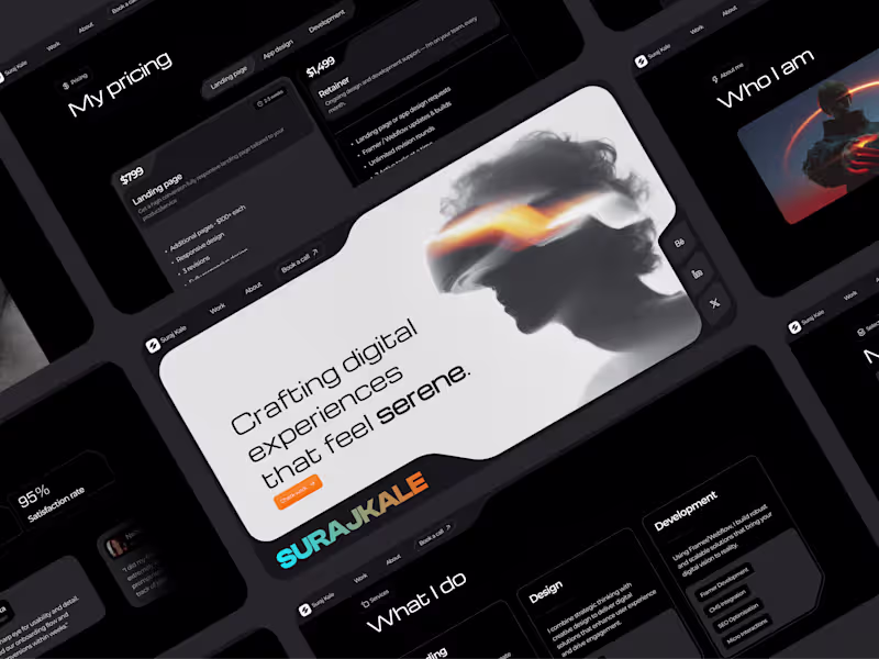 Cover image for Portfoleon - Unique Framer portfolio for designers
