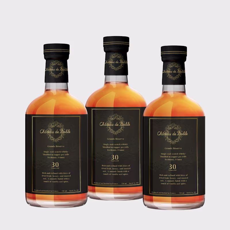 Cover image for Product/Label Design for - CHÂTEAU DE SABLE