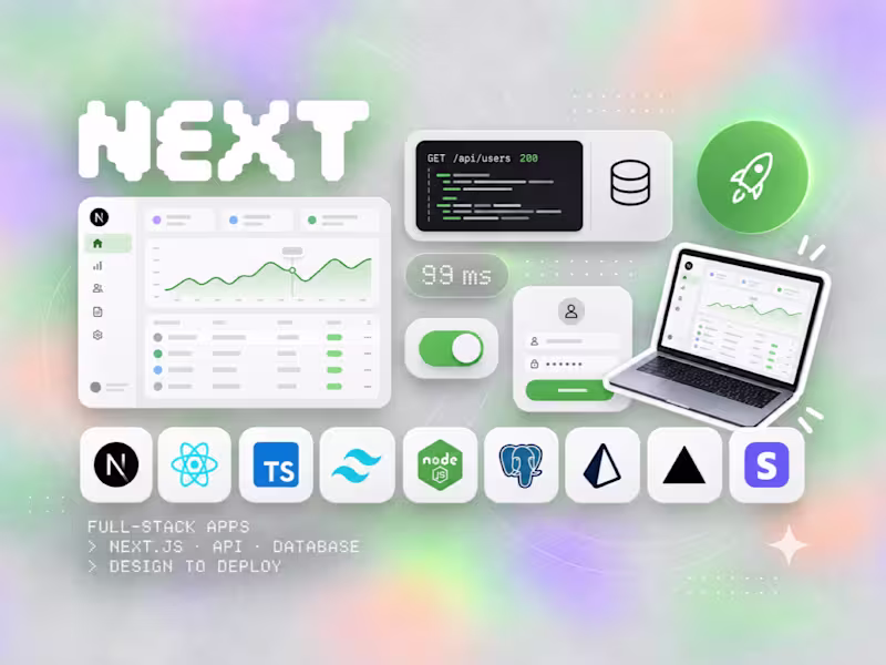 Cover image for Full Stack Web App in React or Next.js