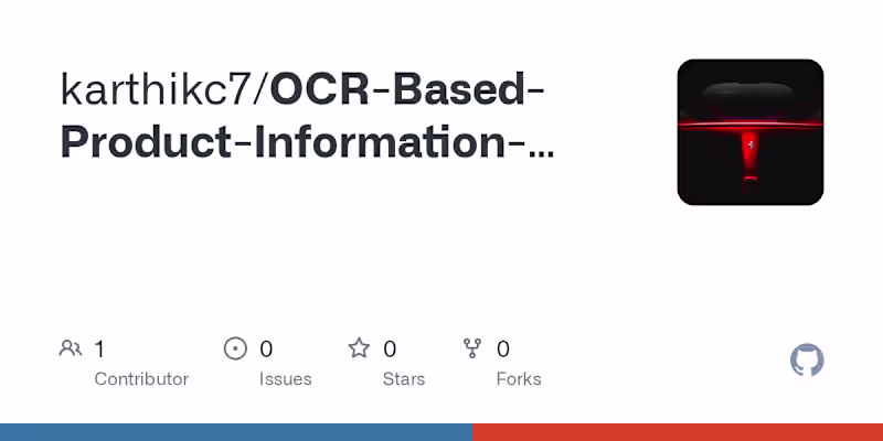 Cover image for OCR-Based Product Information Scanner
