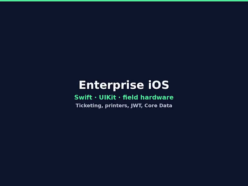 Cover image for Enterprise iOS for field operations