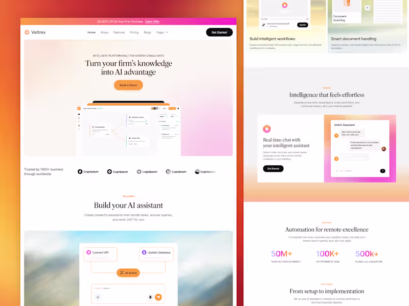 Cover image for Figma to Webflow/Framer Landing Page Design and Development