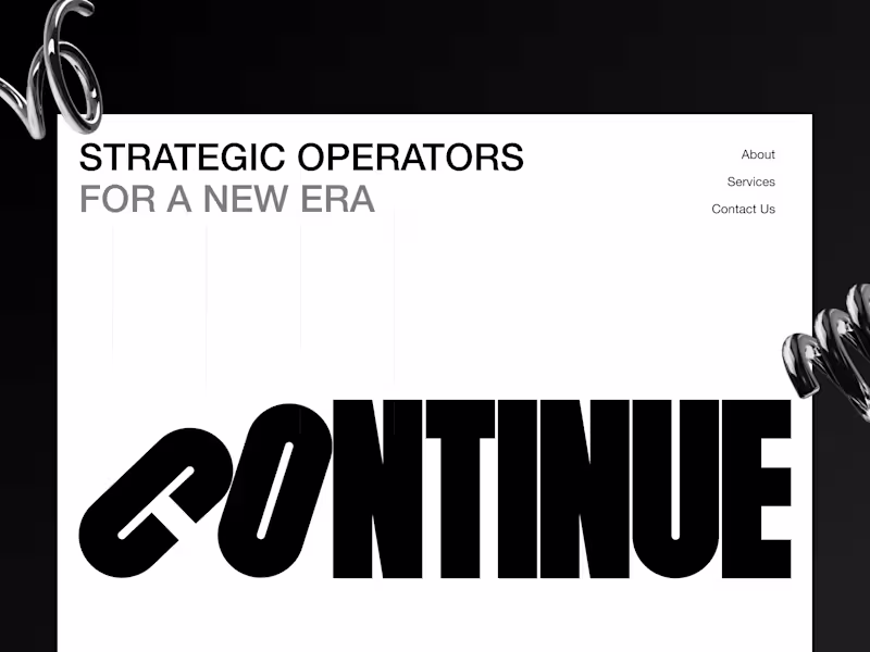 Cover image for Continue Landing Page: Framer Website Development
