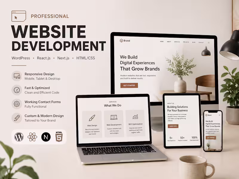 Cover image for Build a Professional Business or Portfolio Website
