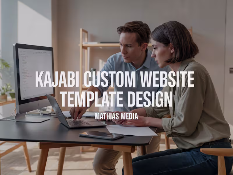 Cover image for Kajabi Custom Website Template Design