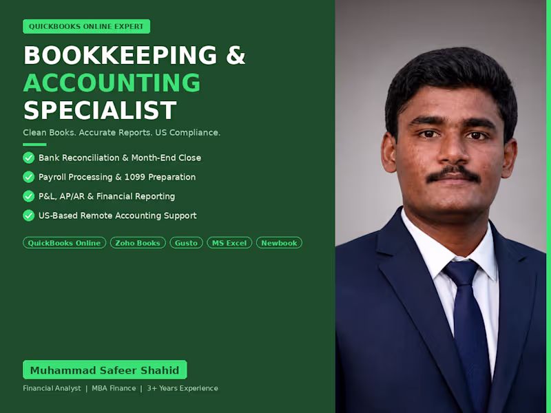 Cover image for Monthly Bookkeeping Cleanup