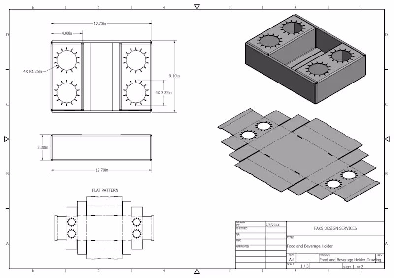 Cover image for CAD drawing for food and beverage