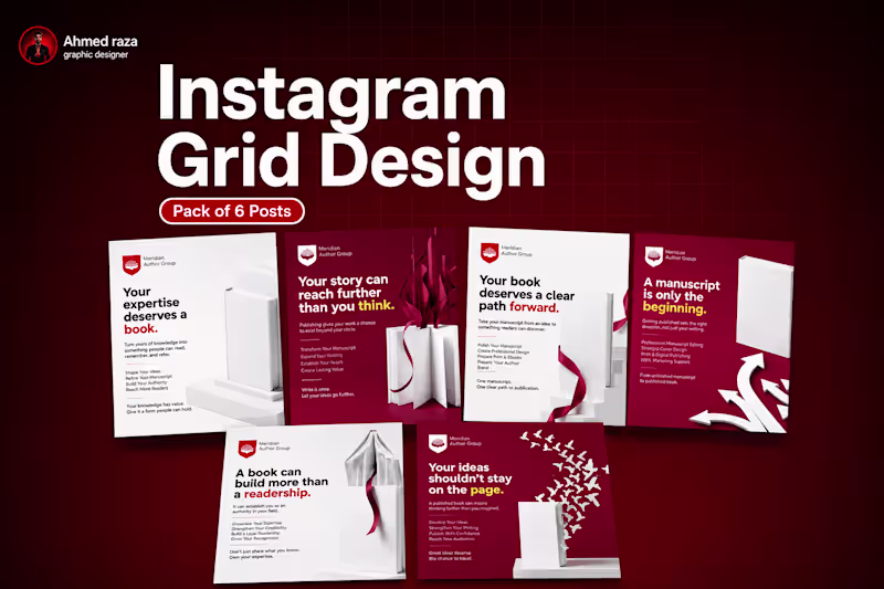 Cover image for High Converting Instagram Grid System (Pack of 6 Posts)