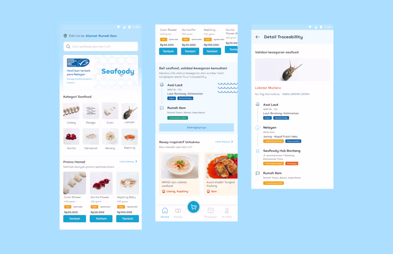 Cover image for Mobile App Design | Seafoody