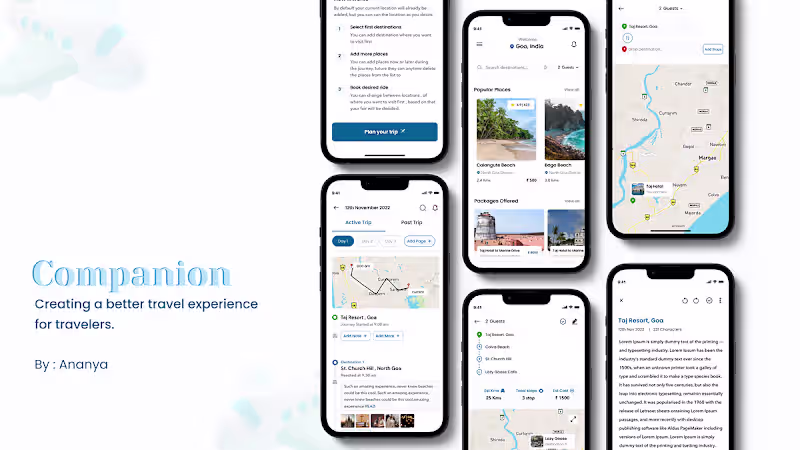 Cover image for Companion: Creating a better travel experience for travellers.