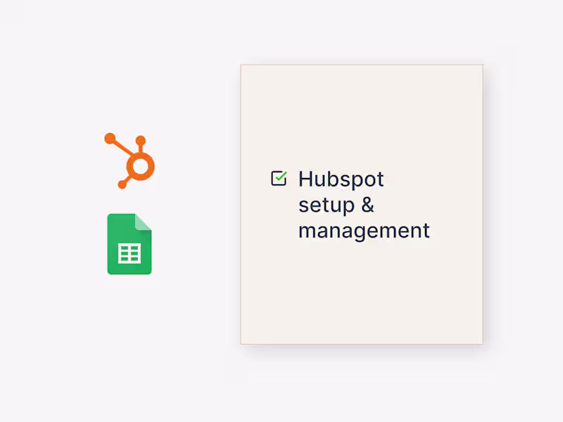 Cover image for HubSpot CRM setup