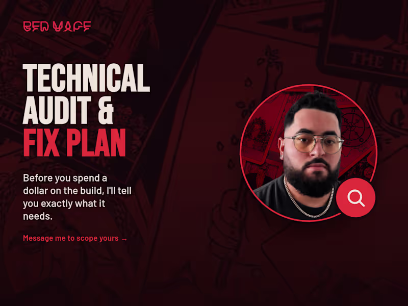 Cover image for Technical Audit & Fix Plan: Know What to Build First