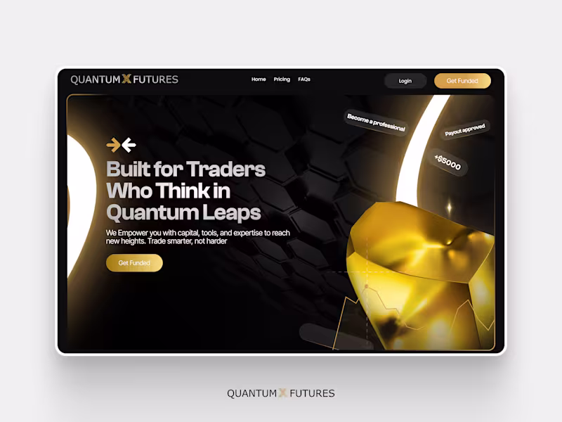 Cover image for Quantum Futures Prop Trading website