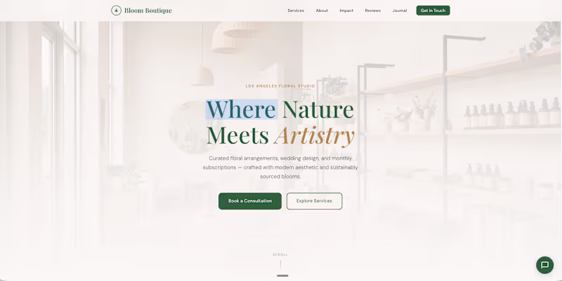 Cover image for Client Website - Bloom Boutique
Built