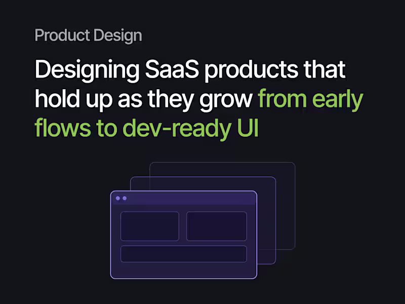 Cover image for SaaS Product Design