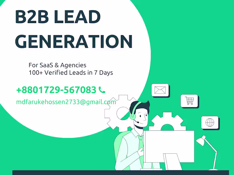 Cover image for I will generate B2B Leads for SaaS & Agencies